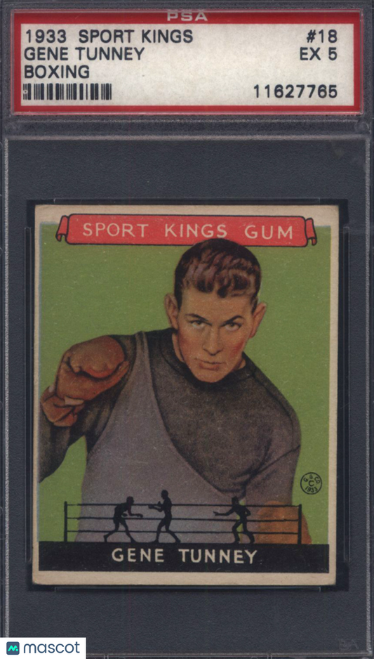 1933 Goudey Sport Kings #18 Gene Tunney Boxing PSA 5