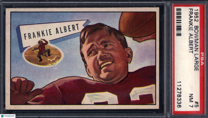 1952 Bowman Large  #5 Frankie Albert 49ers PSA 7
