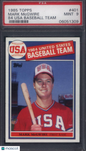 1985 Topps #401 Mark Mcgwire Rookie 1984 Usa Baseball Team PSA 9
