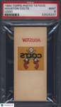 1964 Topps Photo Tattoos Houston Colts Logo PSA 9 Pop 1 Only 1 Higher