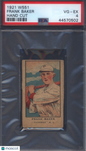 1921 W551 Frank Baker Hand Cut Yankees PSA 4