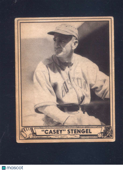 1940 Play Ball #141 Casey Stengel Boston (VG)