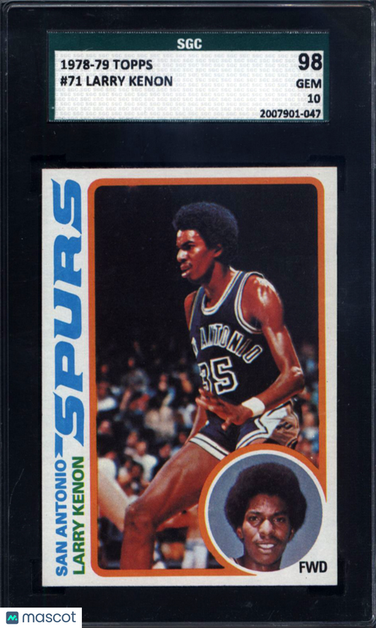 1978-79 Topps #71 Larry Kenon Spurs SGC 10