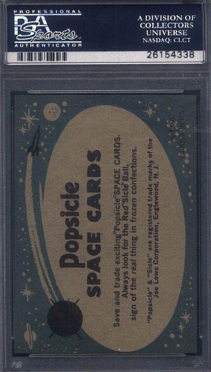 1963 Topps Astronauts Popsicle Back #23 Putting On His Parachute PSA 9 pop 3