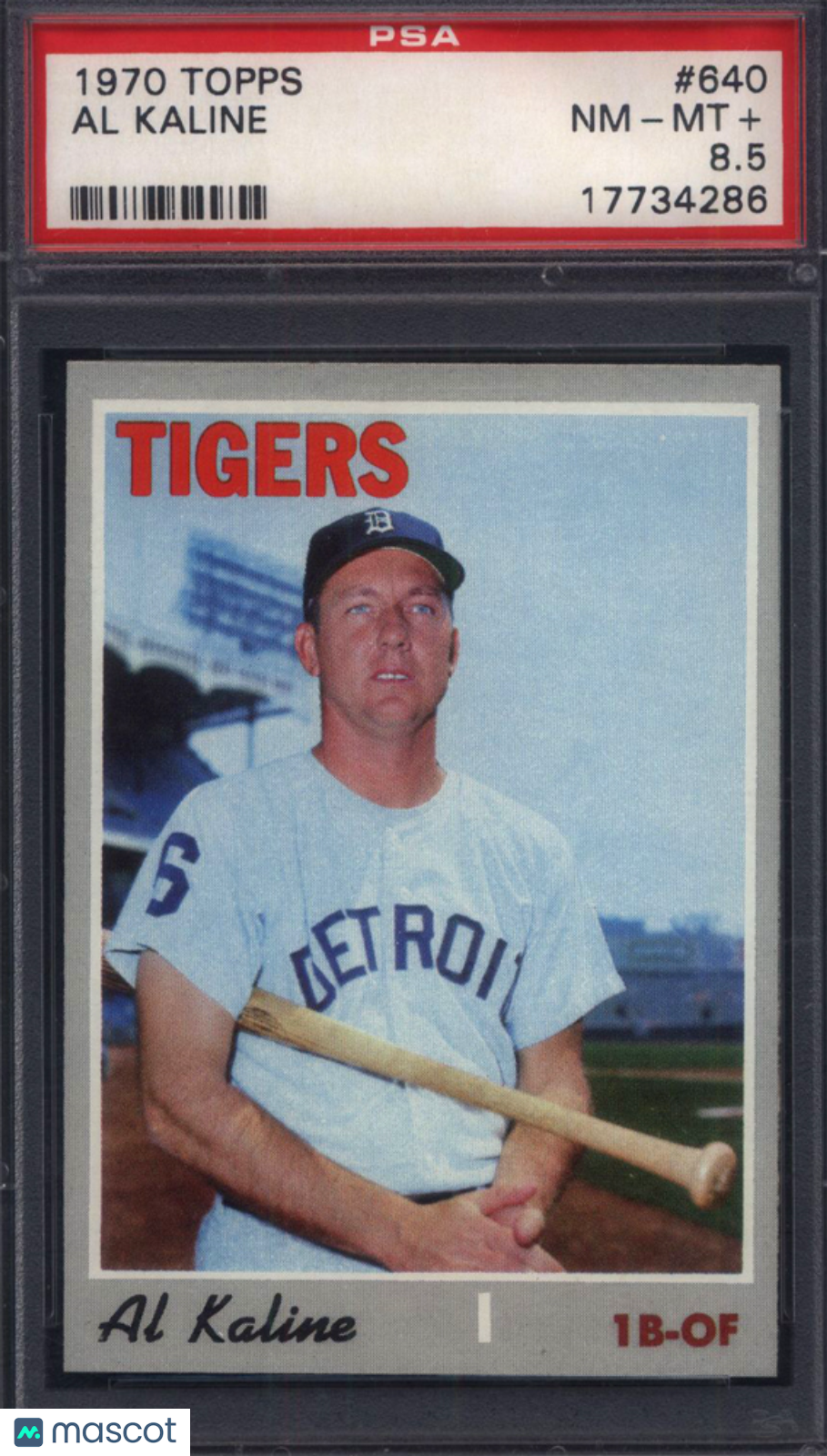 1970 Topps #640 Al Kaline Tigers PSA 8.5