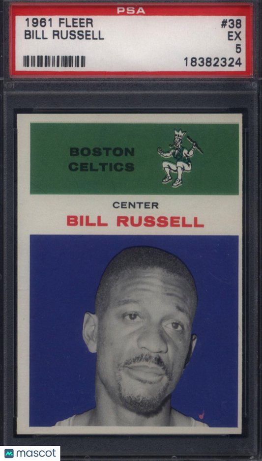 1961 Fleer #38 Bill Russell Celtics PSA 5