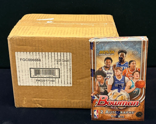 2025/26 Bowman Basketball Hobby 12 Box Case