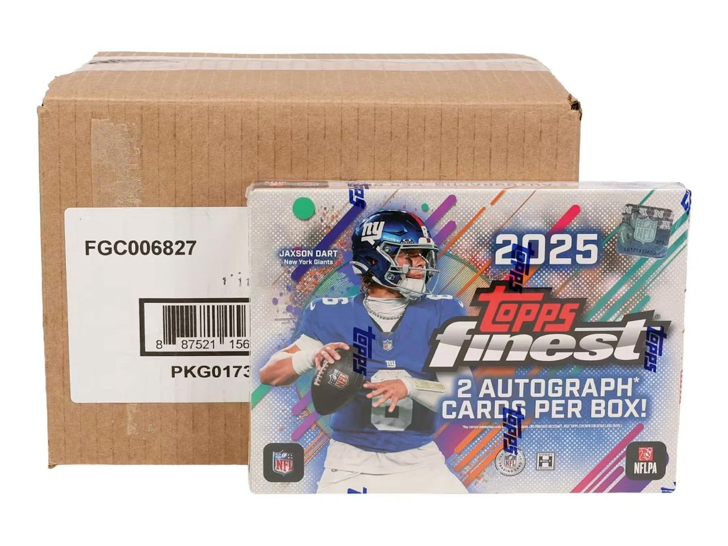 2025 Topps Finest Football Factory Sealed Hobby 8-Box Case