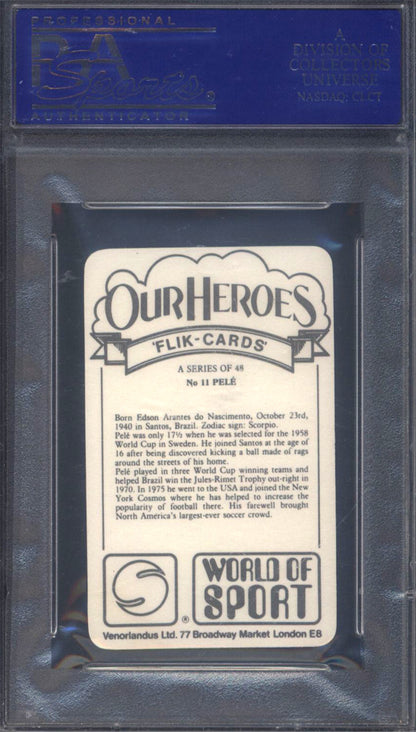 1979 Venorlandus LTD. Our Heroes World Of Sport #11 Pele PSA 10