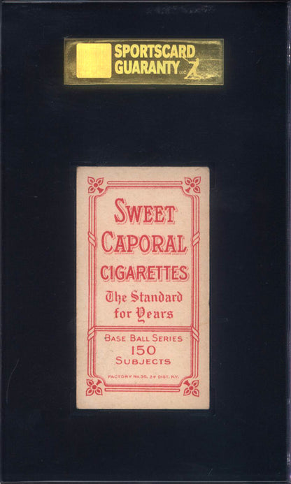 T206 Joe Birmingham Cleveland SGC 5 Sweet Caporal Back
