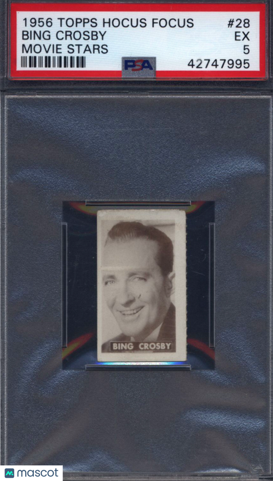 1956 Topps Hocus Focus Movie Stars #28 Bing Crosby PSA 5