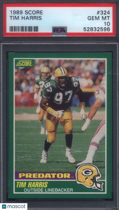1989 Score #324 Tim Harris Packers PSA 10
