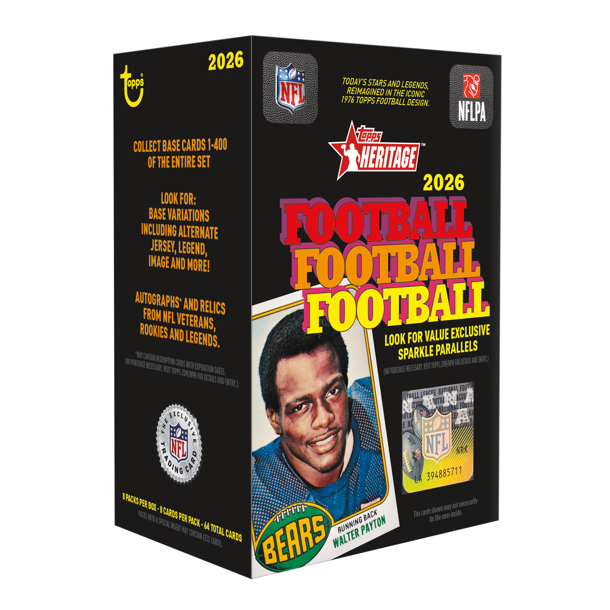 2026 Topps Heritage Football Value Factory Sealed Box (Presale)