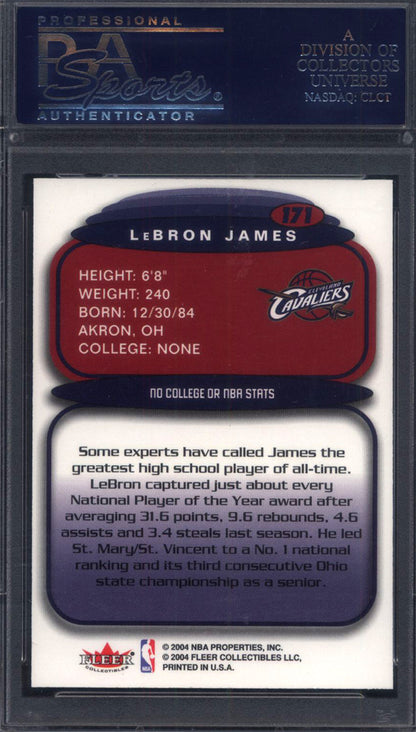 2003 Ultra #171 LeBron James Rookie Cavaliers PSA 10