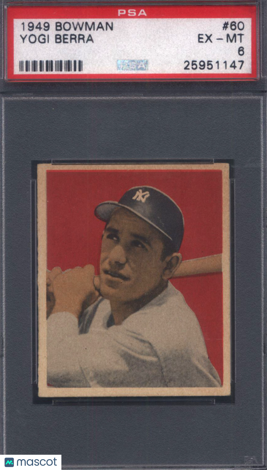 1949 Bowman #60 Yogi Berra Yankees PSA 6