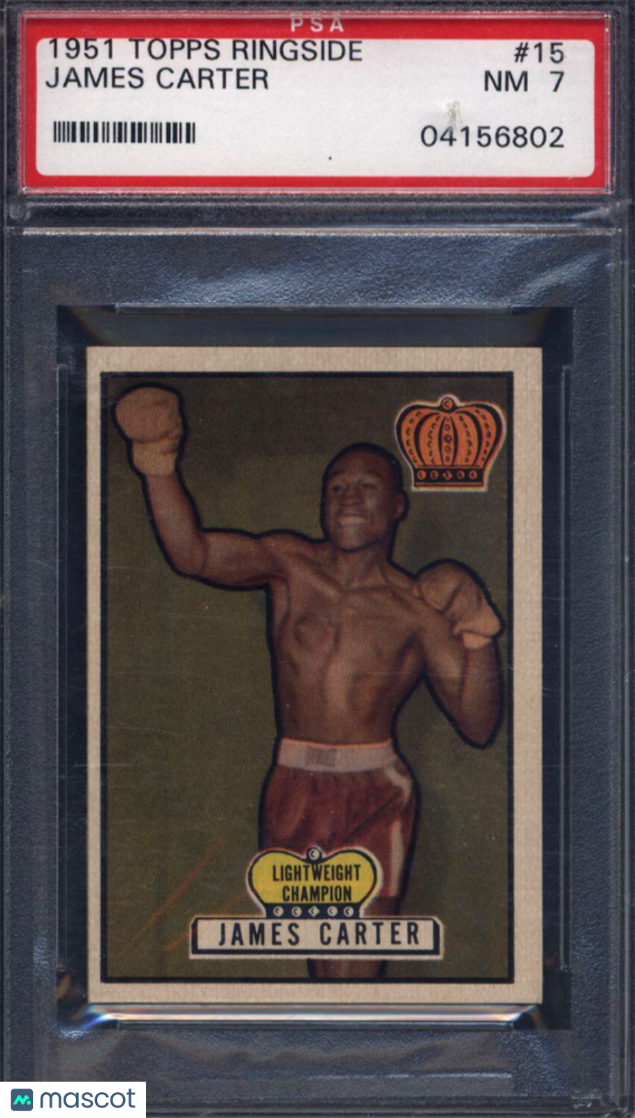 1951 Topps Ringside Boxing #15 James Carter PSA 7