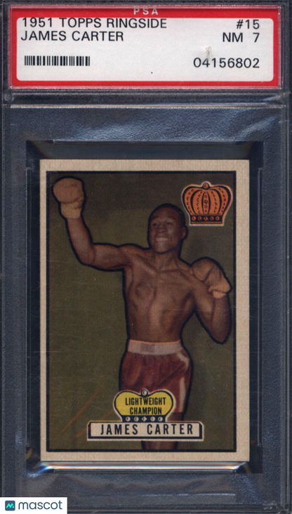 1951 Topps Ringside Boxing #15 James Carter PSA 7