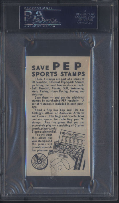 Kellogg's Pep Panel #16 with Red Grange + Rick Ferrell PSA 5 pop 2 only 1 Higher