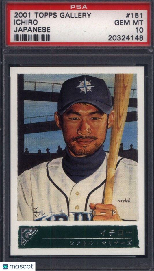 2001 Topps Gallery #151 Ichiro Japanese Rookie HOF PSA 10