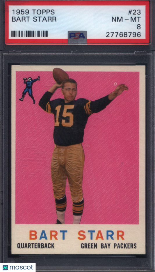 1959 Topps #23 Bart Starr Packers PSA 8