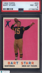 1959 Topps #23 Bart Starr Packers PSA 8