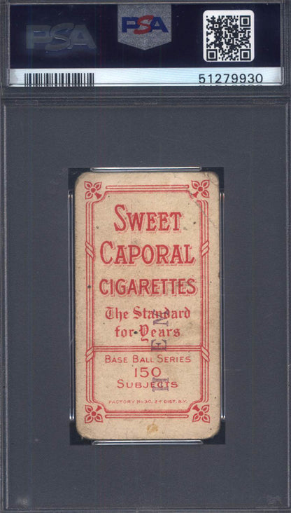 T206 Cy Young Cleveland, Portrait PSA 1.5 (MK) Sweet Caporal Back