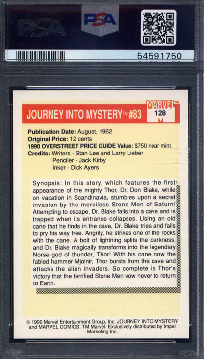 1990 Marvel Universe #128 Journey Into PSA 10