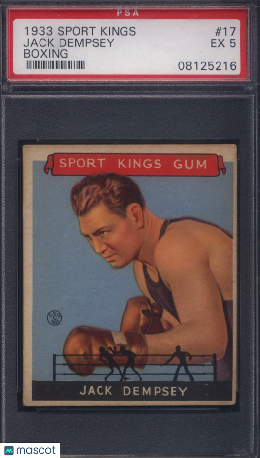 1933 Goudey Sport Kings #17 Jack Dempsey Boxing PSA 5