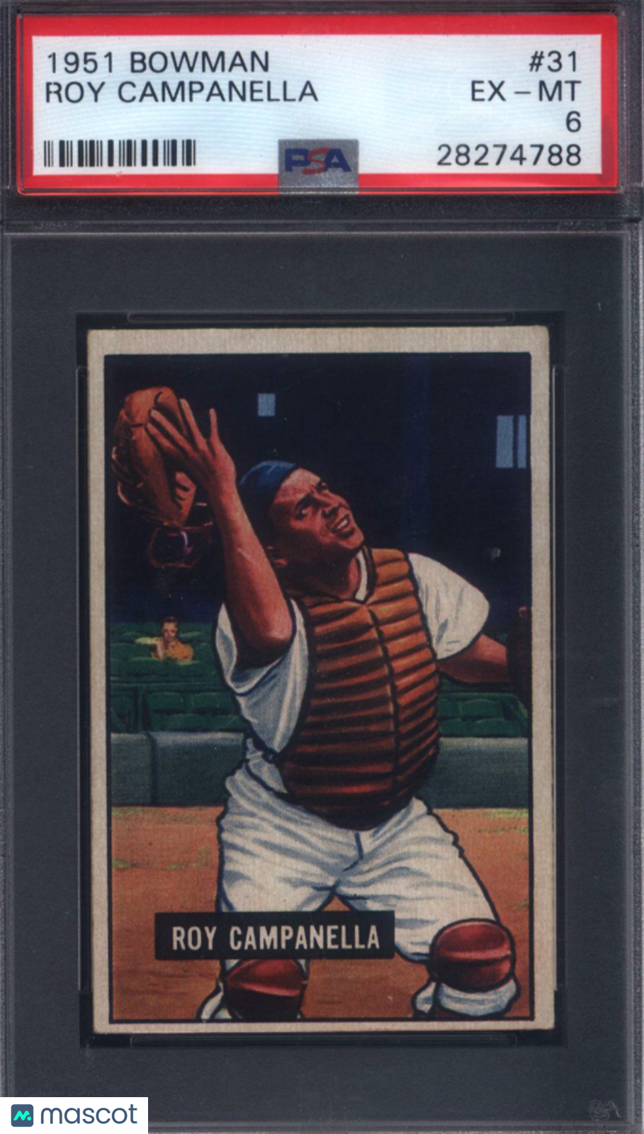 1951 Bowman #31 Roy Campanella Dodgers PSA 6