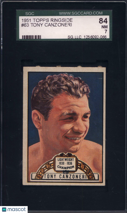 1951 Topps Ringside #63 Tony Canzoneri SGC 7