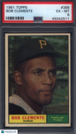 1961 Topps #388 Roberto Clemente Pirates PSA 6