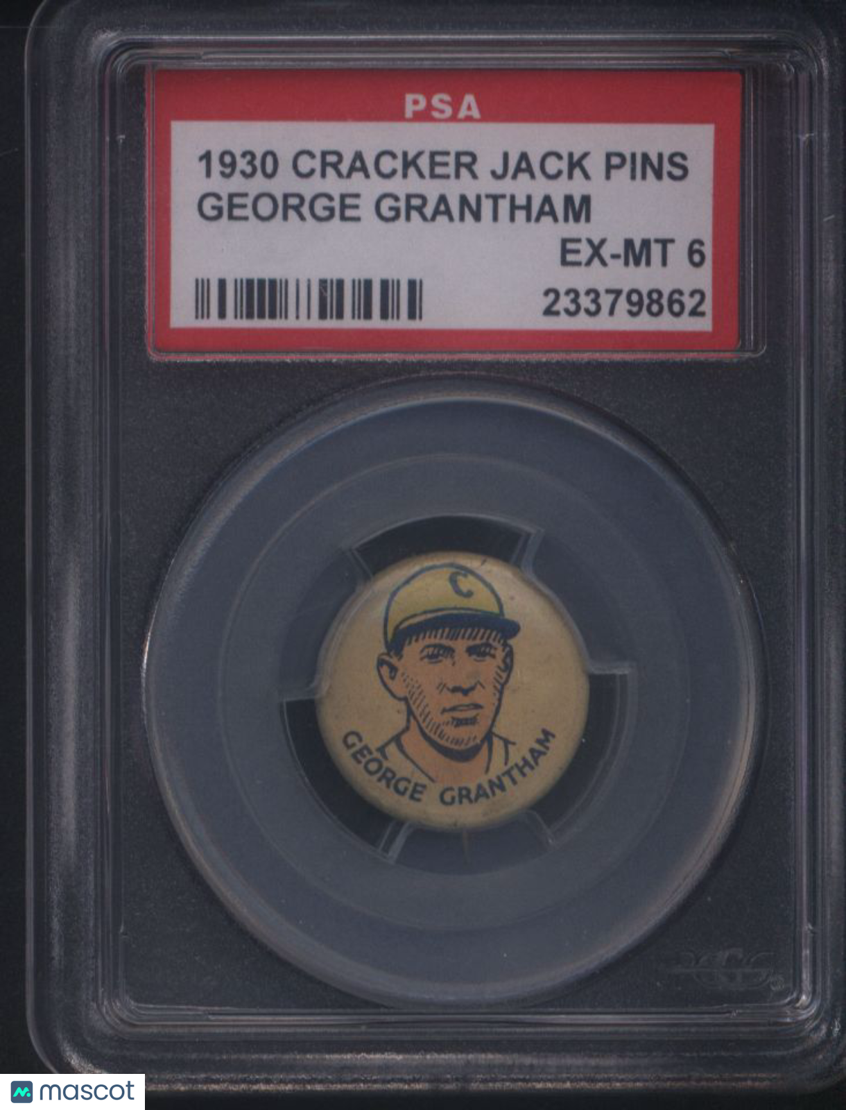 1930 Cracker Jack Pins George Grantham PSA 6