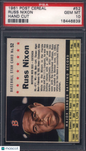 1961 Post Cereal Hand Cut  #52 Russ Nixon Red Sox PSA 10 Pop 5