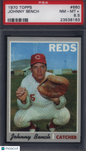 1970 Topps #660 Johnny Bench Reds PSA 8.5 Well Centered