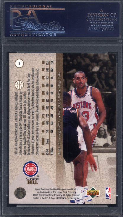 1994 SP #3 Grant Hill Rookie HOF Pistons PSA 10