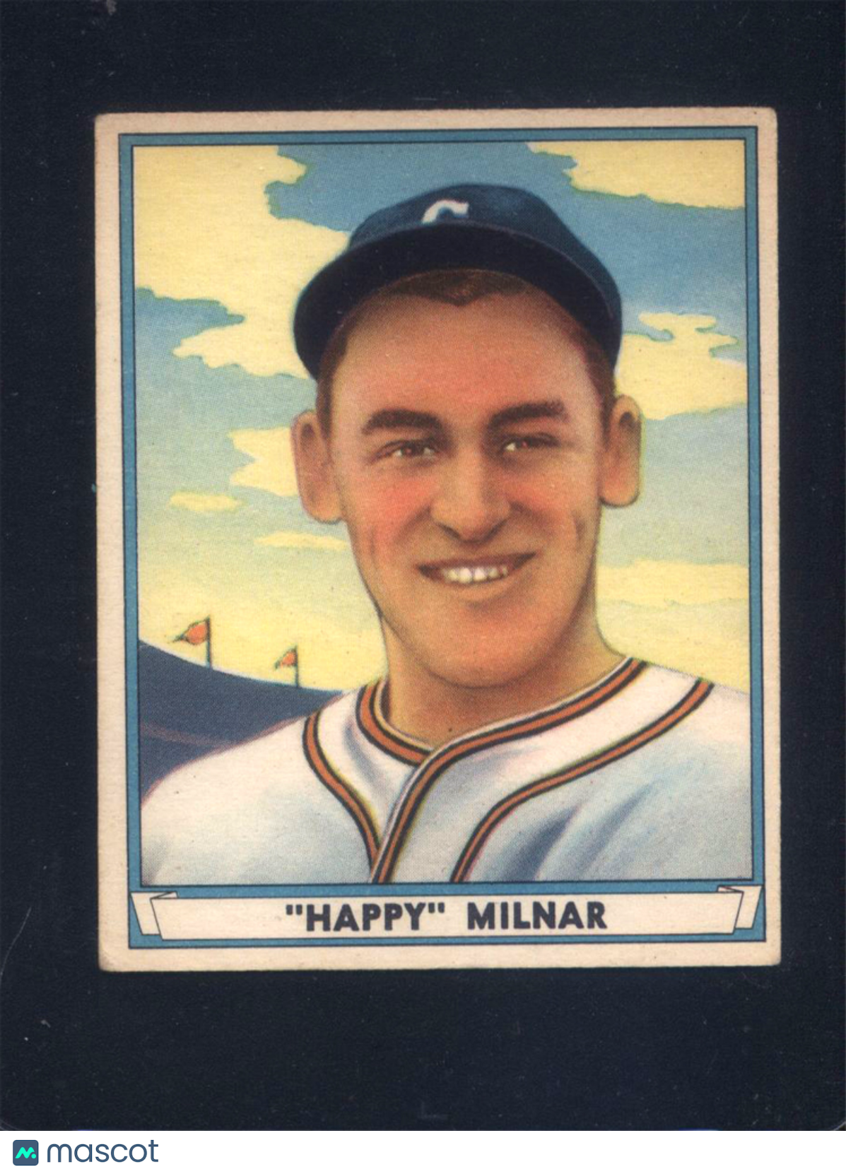 1941 Play Ball #33 Albert "Happy" Milnar Indians (VG/EX)