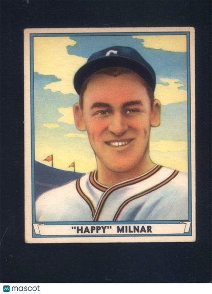 1941 Play Ball #33 Albert "Happy" Milnar Indians (VG/EX)