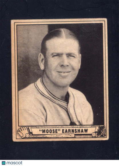 1940 Play Ball #233 Moose Earnshaw Athletics (VG)