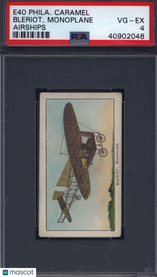 1910 E40 Philadelphia Caramel Airships Monoplane Bleriot  PSA 4