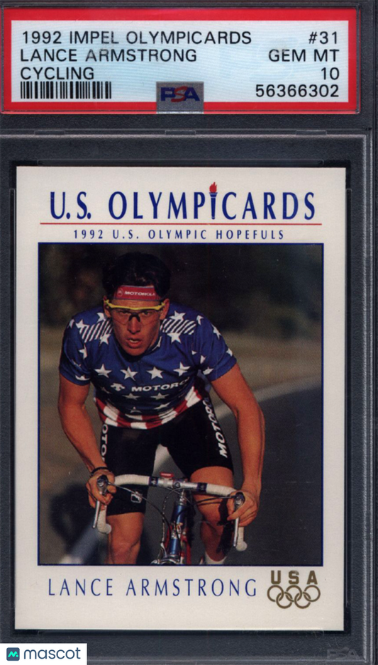 1992 Impel Olympicards #31 Lance Armstrong PSA 10