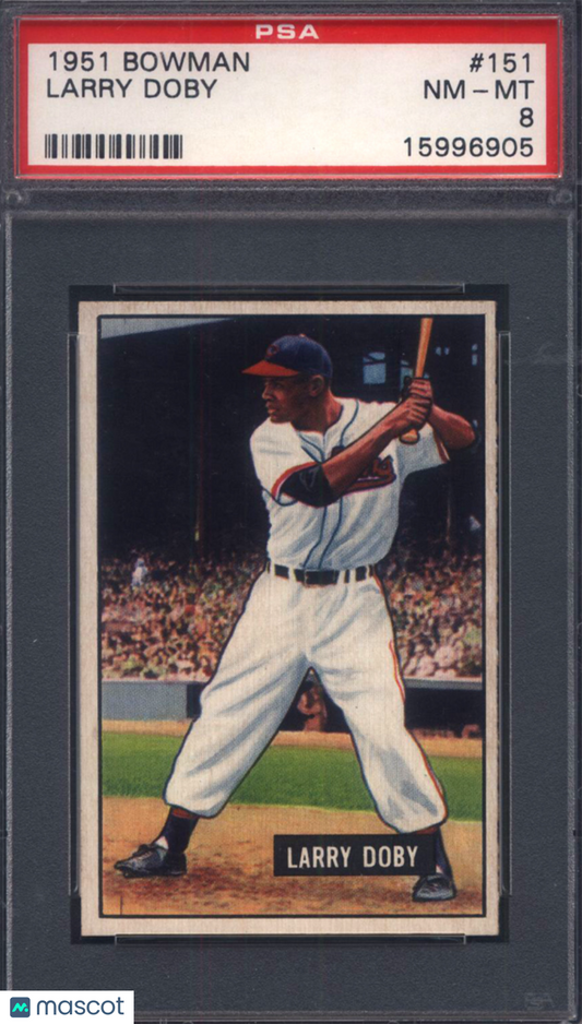 1951 Bowman #151 Larry Doby Indians PSA 8