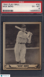1940 Play Ball #30 Moe Berg Red Sox PSA 6