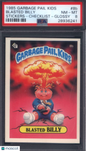 1985 Garbage Pail Kids Stickers #8b Blasted Billy PSA 8