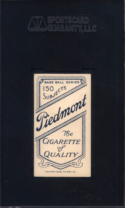 T206 Bull Durham New York SGC 5 Piedmont Back