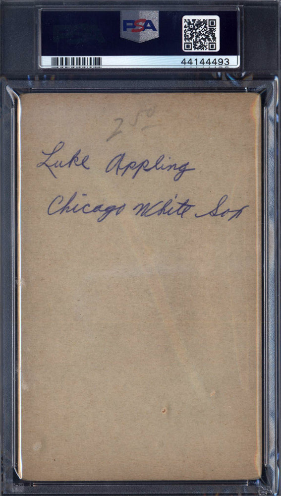 1939-46 Salutation Exhibits Luke Appling Signed Auto 9 PSA 2 (MK)