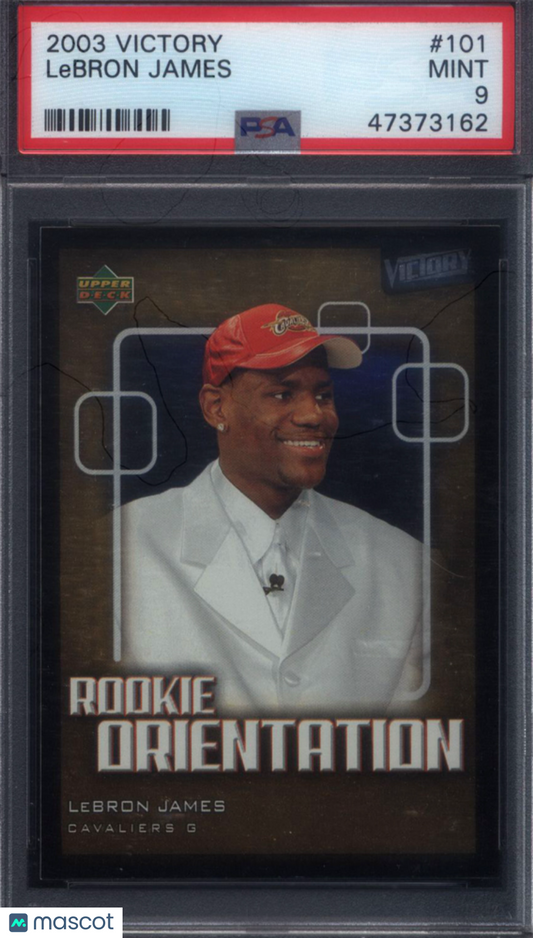 2003 Upper Deck Victory #101 LeBron James Rookie Cavaliers PSA 9