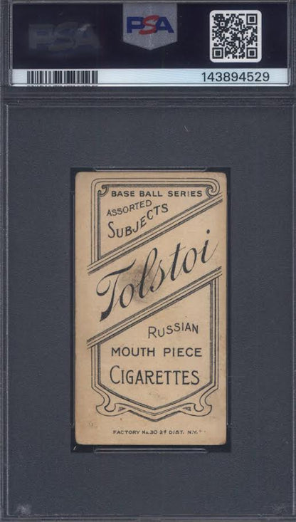 T206 Ed Reulbach No Glove Showing Chicago PSA 2 Tolstoi Back