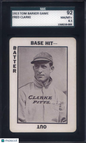 1913 Tom Barker Game Fred Clarke Pittsburgh SGC 8.5