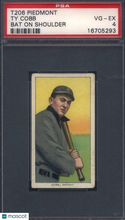 T206 Ty Cobb Bat On Shoulder Detroit PSA 4 Piedmont Back Well Centered