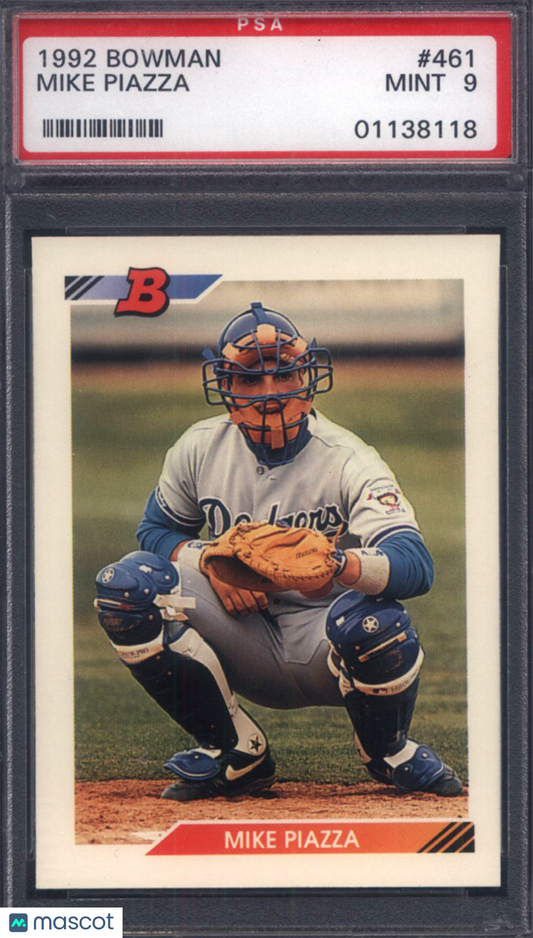 1992 Bowman #461 Mike Piazza Rookie HOF PSA 9